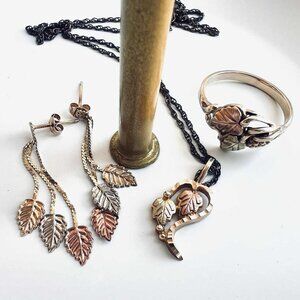 Coleman Co. Black Hills Gold 10k Jewelry - Earrings, Ring, Pendant